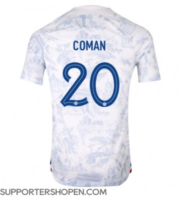 Frankrike Kingsley Coman #20 Borta Matchtröja VM 2022 Kortärmad